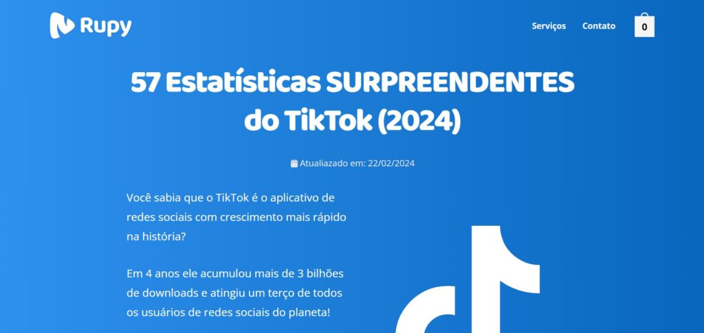 57 Estatisticas Surpreendentes de Usuarios de TikTok - Rupy