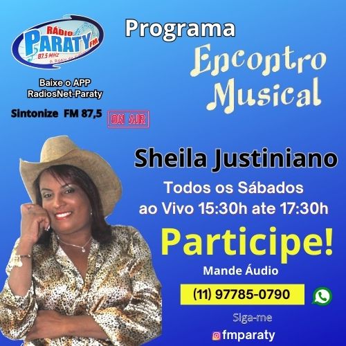 Encontro Musical na Rádio Paraty FM 87,5: Uma Tarde de Música e Alegria com Sheila Justiniano