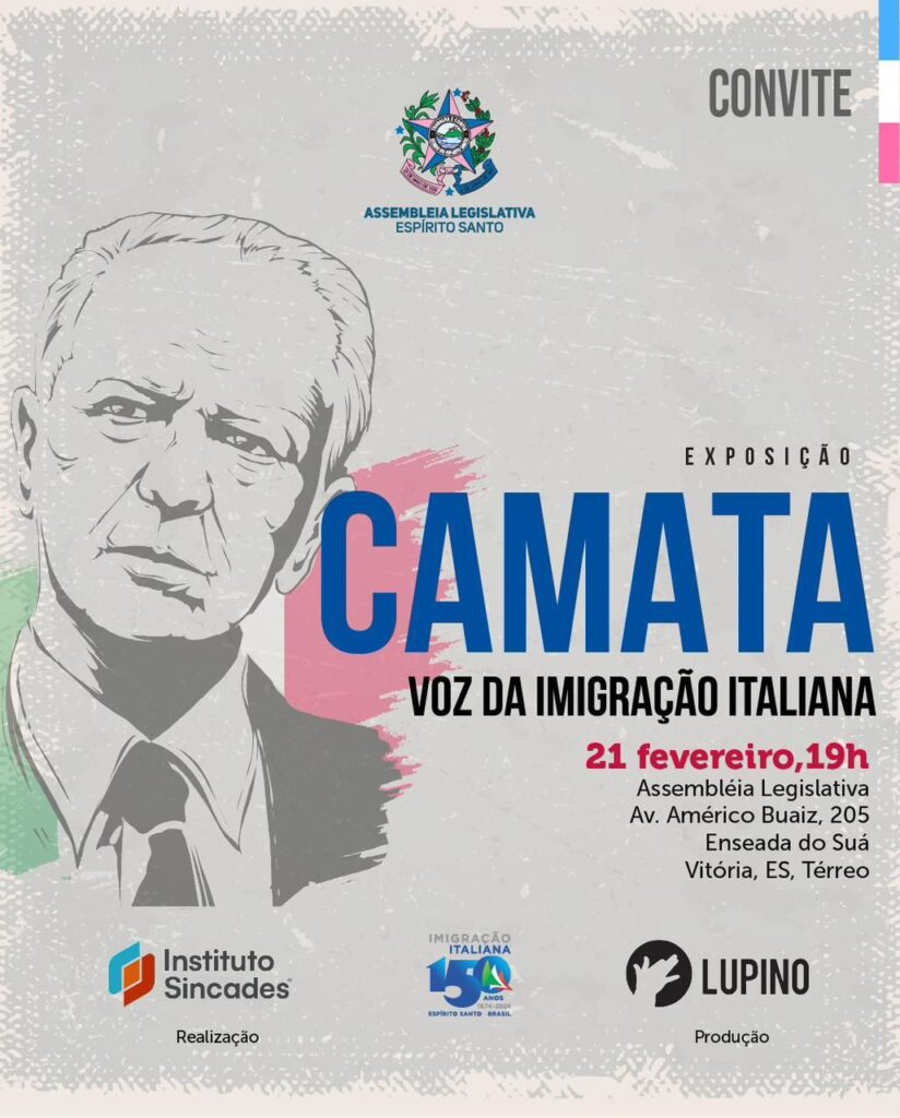 Assembleia Legislativa do Espírito Santo Celebra 150 Anos da Imigração Italiana com a Exposição "Camata - A Voz da Imigração Italiana"