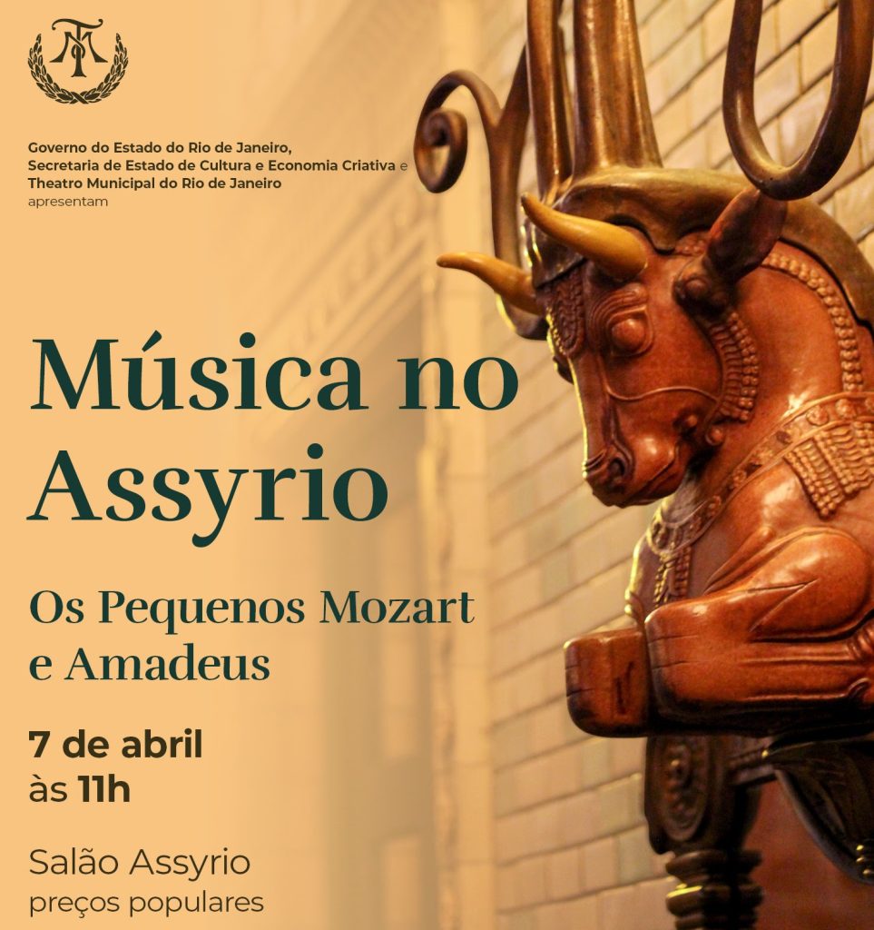 Série Música no Assyrio está de volta a partir de 7 de abril em sua Terceira Temporada com Os Pequenos Mozart e Amadeus