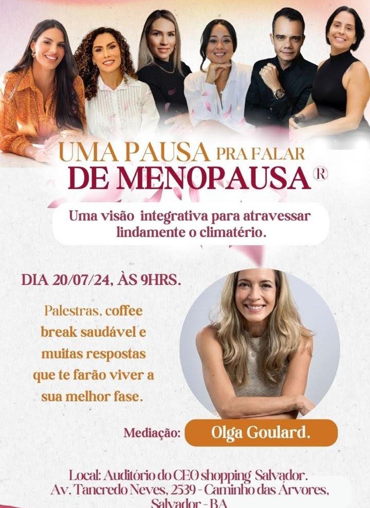 Você consegue uma pausa para falar de menopausa?