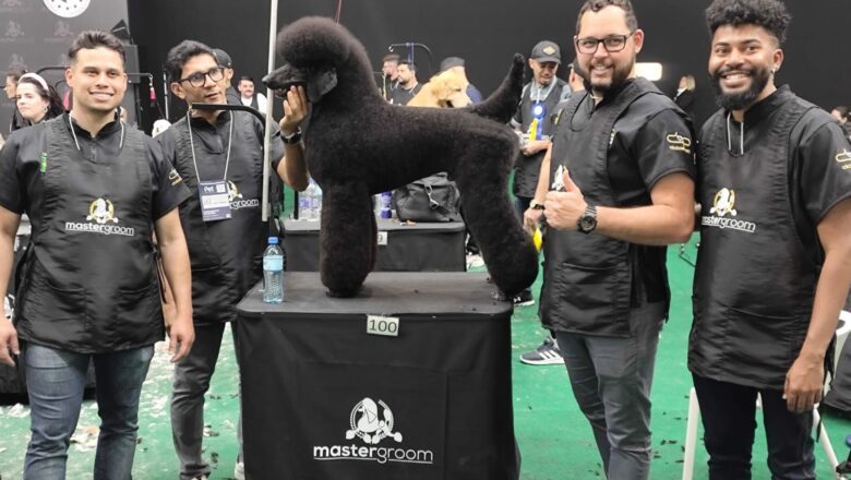 Kaique Groomer conquista título no Master Groom no revezamento 4×4 pelo time de competições da Dolce Pet