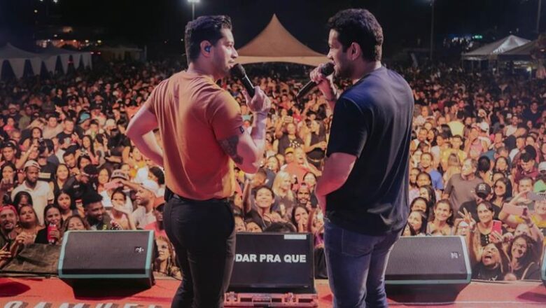 Edy Britto e Samuel em Nova Xavantina-MT: Celebrando a Música Sertaneja