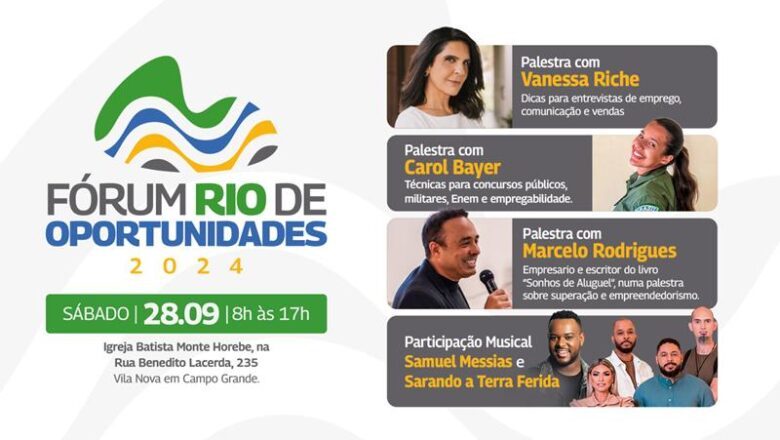 Campo Grande recebe 2ª edição do Fórum Rio de Oportunidades