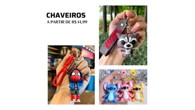 Kit Presentes, Chaveiros Personalizados e Itens Variados – Surpreenda com Pequenos Detalhes