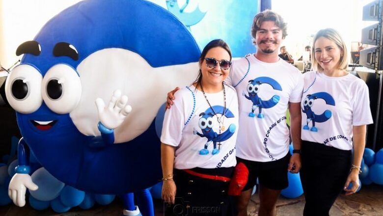 Grupo Cidade apresenta seu mascote, Cidinho, em grande evento no Beach Park