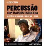 Casa de Cultura Os Capoeira promove oficina de percussão com o Mestre Marcos Esguleba