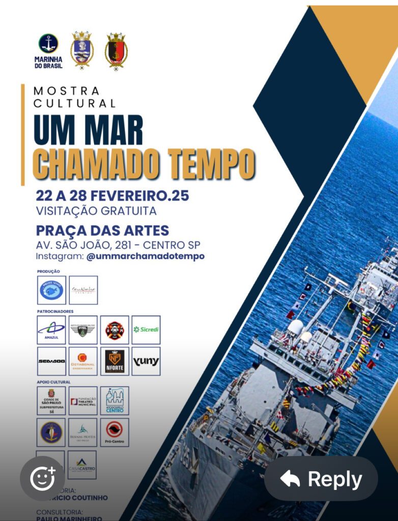 Marinha do Brasil apresenta Mostra Cultural Um Mar Chamado Tempo