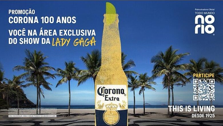 Fãs de Lady Gaga terão chance de assistir ao show em Copacabana na área exclusiva de Corona, patrocinadora master do evento