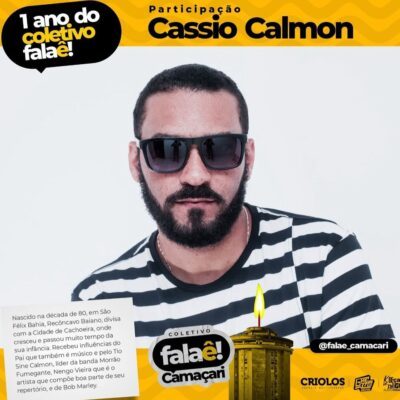 Em Arembepe, Cassio Calmon, se apresenta no aniversário de um ano do coletivo, “Falaê Camaçari”