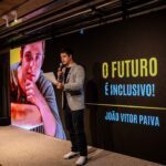 João Vitor de Paiva faz o encerramento da Aliança Global pela inclusão, em São Paulo