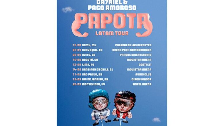 CA7RIEL & Paco Amoroso anunciam etapa latino-americana de sua turnê