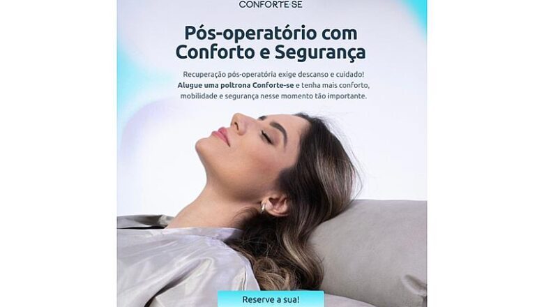 Poltronas para locação de pós-operatório em Campo Grande: conforto e segurança com a Conforte-se