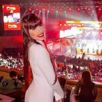 Ale Gaúcha brilha na área vip do Fight Music Show ao lado de Popó, Duda Nagle e Léo Picon no Vibra São Paulo