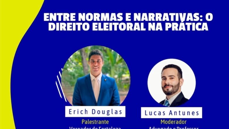 Erich Douglas participa de palestra sobre direito eleitoral na Uninassau