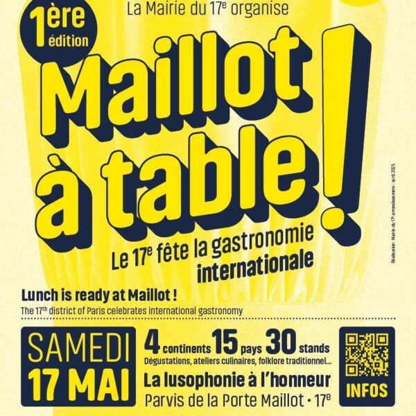 Paris celebra a diversidade gastronômica mundial no festival “Maillot à Table”