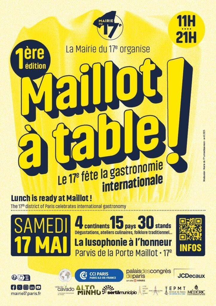 Paris celebra a diversidade gastronômica mundial no festival “Maillot à Table”
