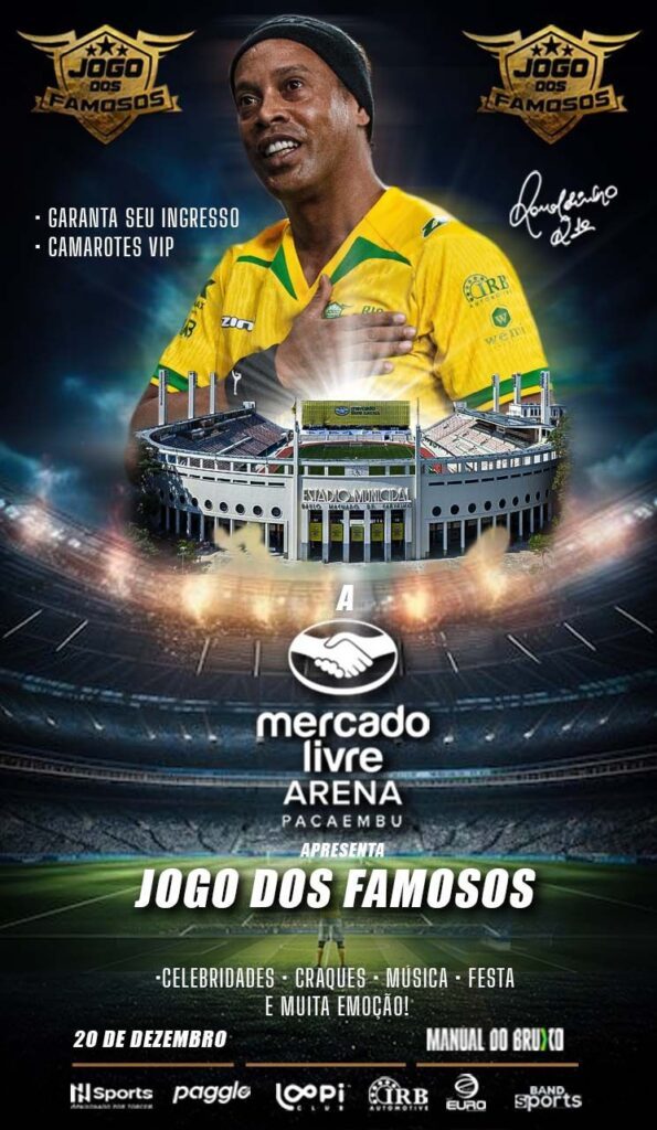 Jogo dos Famosos confirma nova edição no Brasil — agora na Mercado Livre Arena Pacaembu em São Paulo