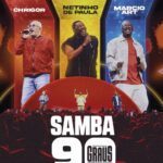 Chrigor, Netinho de Paula e Márcio Art no show “Samba 90 Graus” No Tokio Marine Hall
