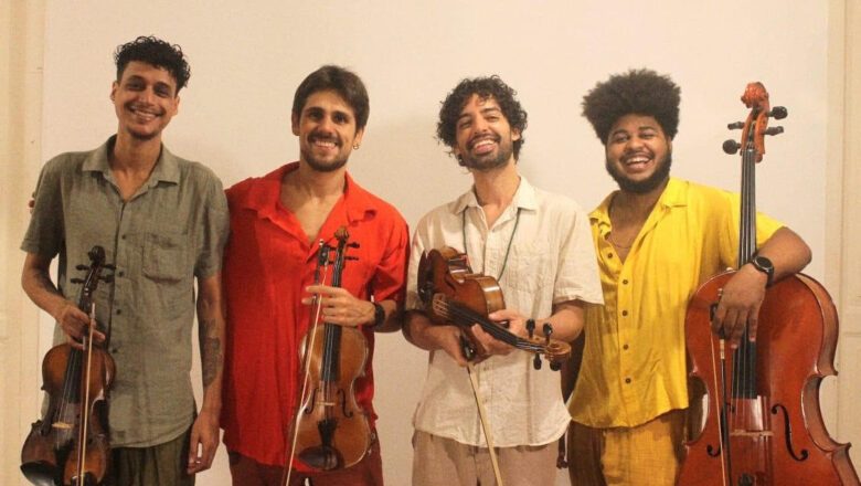 Música no Assyrio encantou o público com a mistura do erudito e do popular em apresentação do grupo Baile de Quarteto
