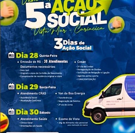 Renato Machado apoia a 5ª Ação Social em Vista Mar: Cariacica se mobiliza por saúde, inclusão e solidariedade
