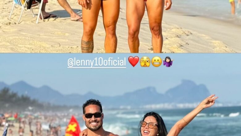 Gaby Fontenelle e ex-jogador Lenny assumem romance