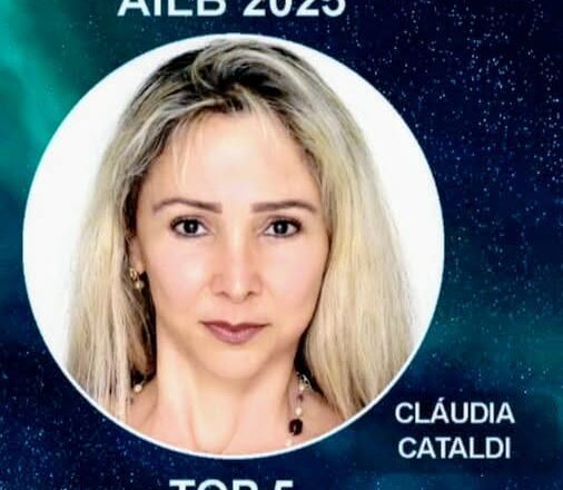 Claudia Cataldi é homenageada pela Academia Internacional de Literatura Brasileira e celebra a força da palavra