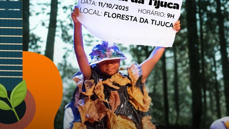 Meu Kantinho promove oficina socioambiental no Parque Nacional da Tijuca com plantio, dinâmicas educativas e desfile do MK Moda Verde