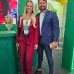 Robson Miranda e Marquit Rauber circulam pelos corredores da Eco Expo