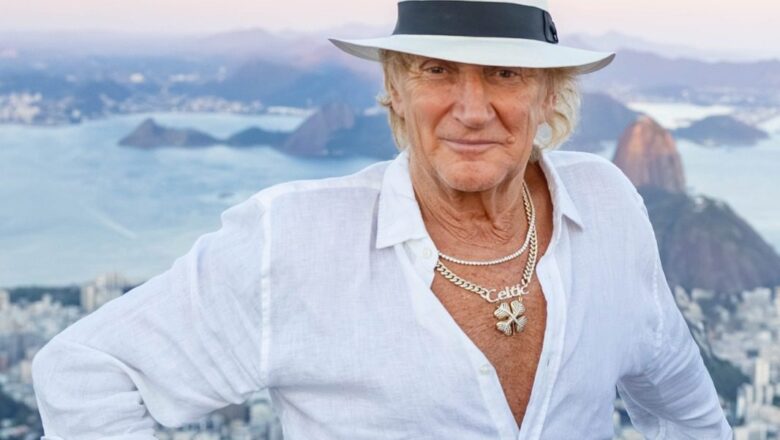 Rod Stewart visita o Santuário Cristo Redentor