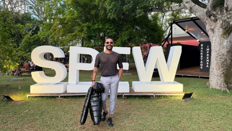 Moisés Navarro marca presença no São Paulo Fashion Week 2025 e prestigia o estilista Luiz Claudio