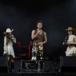 Protagonista de novela, João Raul grava cena em show da dupla Maiara e Maraisa