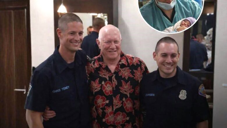 Bombeiro Chris Trokey salva médico que o trouxe à vida