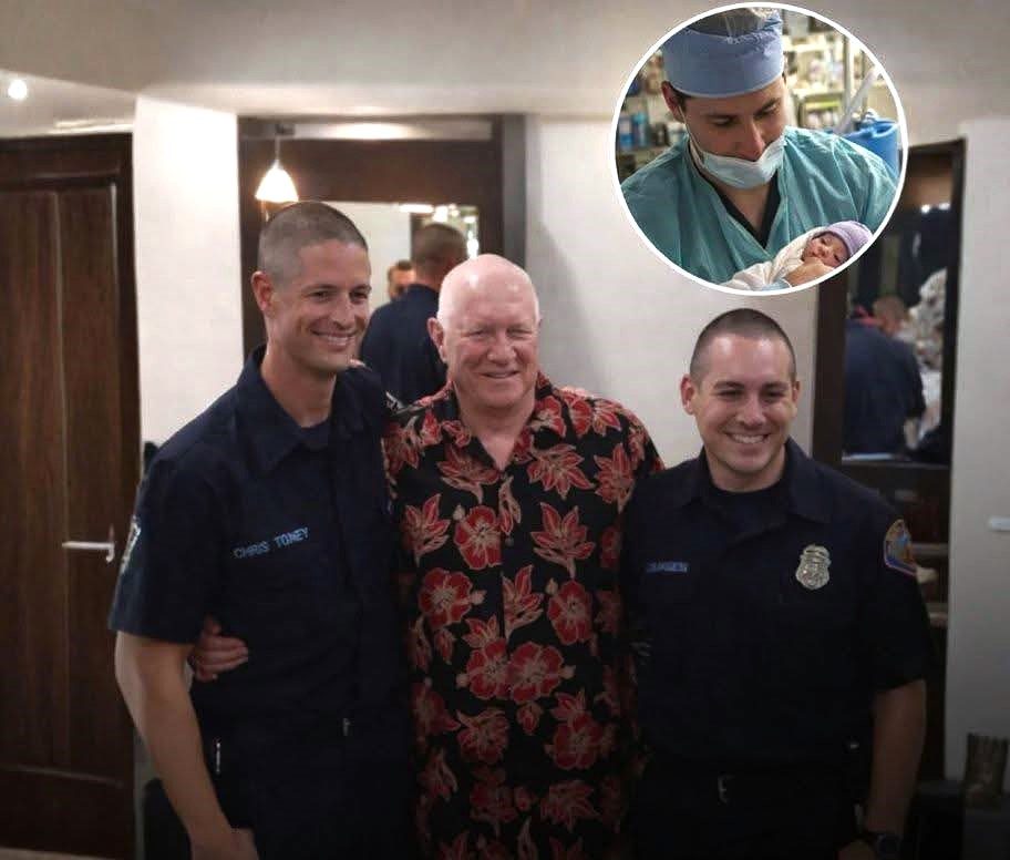 Bombeiro Chris Trokey salva médico que o trouxe à vida