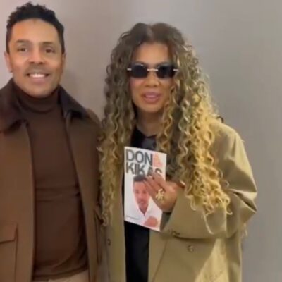 Middah Borges grava videoclipe em Portugal ao lado de Don Kikas e recebe autobiografia do artista angolano