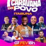 Evento gospel “Caravana do Povo” chega a Itabuna com grandes nomes da música cristã nacional neste sábado