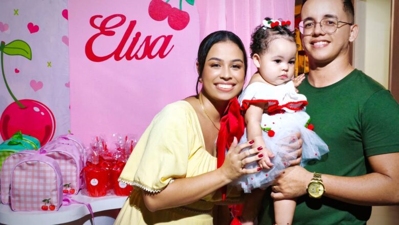 Gabriel Campanharo e Sara Coutinho celebram o primeiro aniversário da filha Elisa em noite de Gratidão e Fé