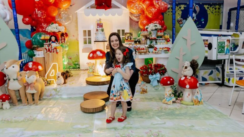 Encanto marcam os 4 anos de Luna Maria, filha da atriz Naty Meg