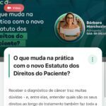 Aplicativo gratuito para pacientes com câncer supera 50 mil pessoas e se consolida como rede de apoio digital durante o tratamento