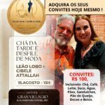Leão Lobo e Cibele Attallah em tarde charmosa com moda e bate papo