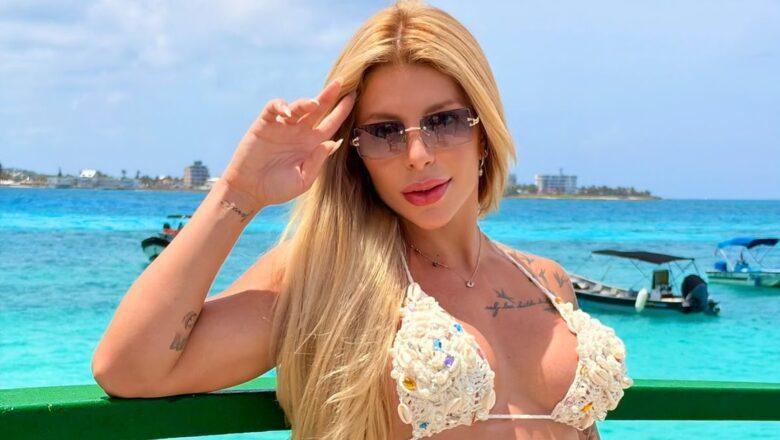 Nicole Fagundes transforma viagem de aniversário a San Andrés em cenário para nova coleção de moda praia