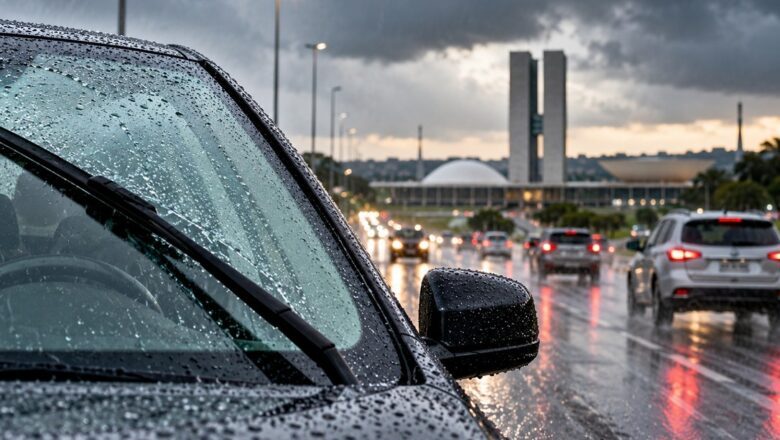 Com a chegada das chuvas no DF, motoristas devem redobrar atenção à manutenção dos veículos